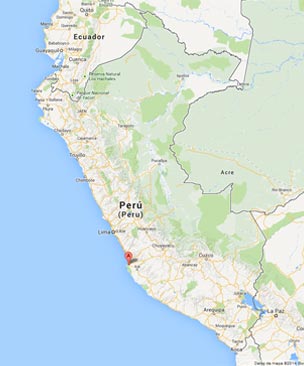 Map of Paracas