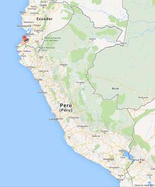 Map of Peru