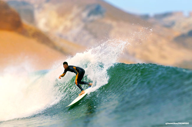 Surfing in Cabo Blanco